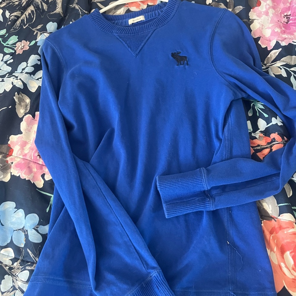 Abercrombie & Fitch Royal Blue Crewneck Top